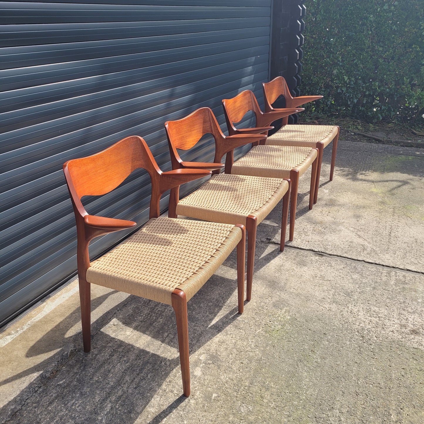Set of 4 Niels Otto Møller #55 chairs