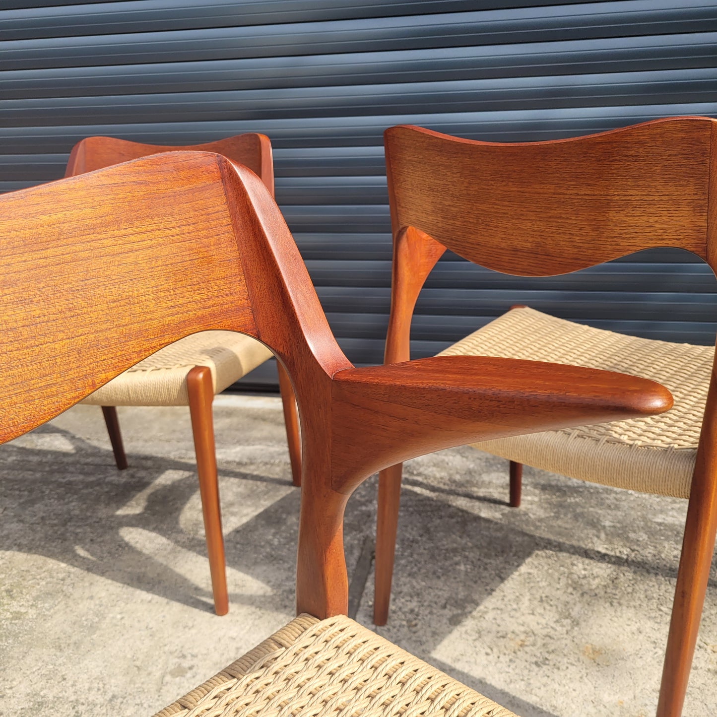 Set of 4 Niels Otto Møller #55 chairs
