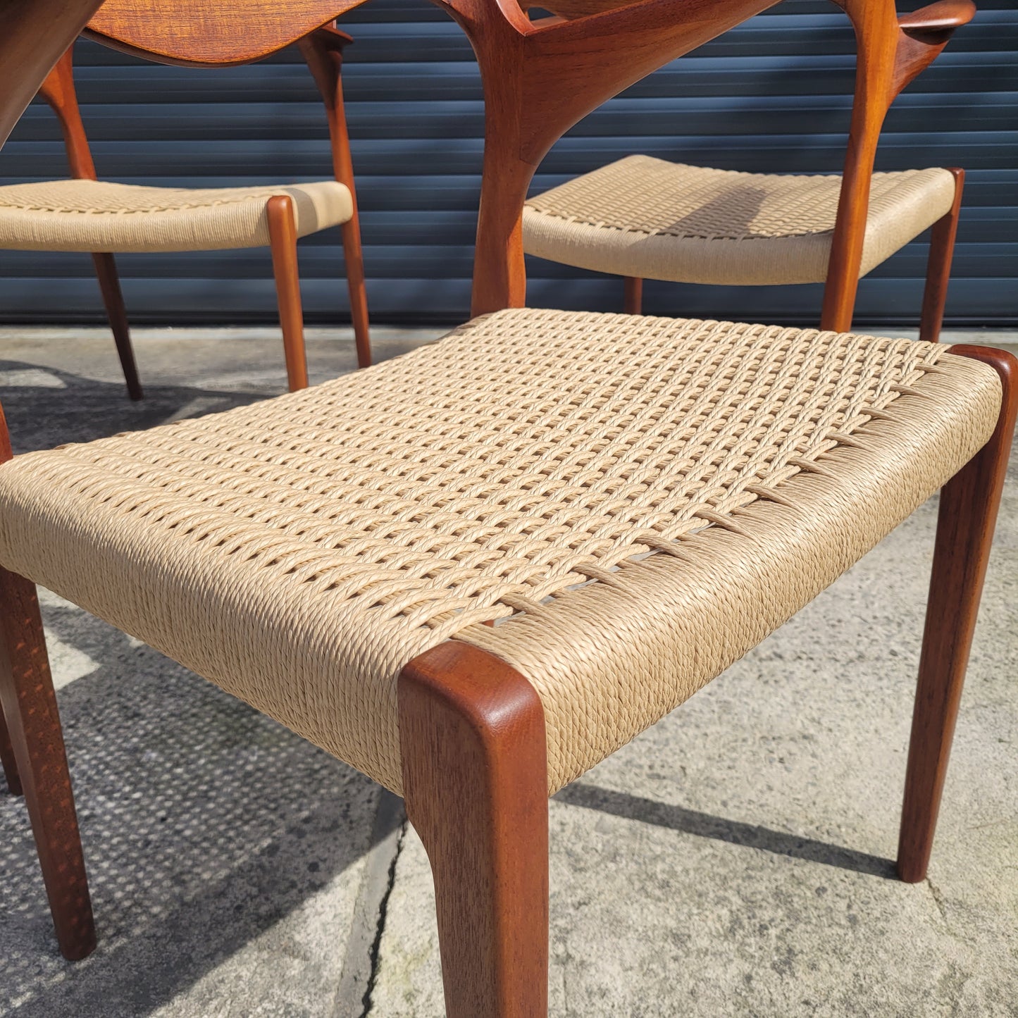 Set of 4 Niels Otto Møller #55 chairs