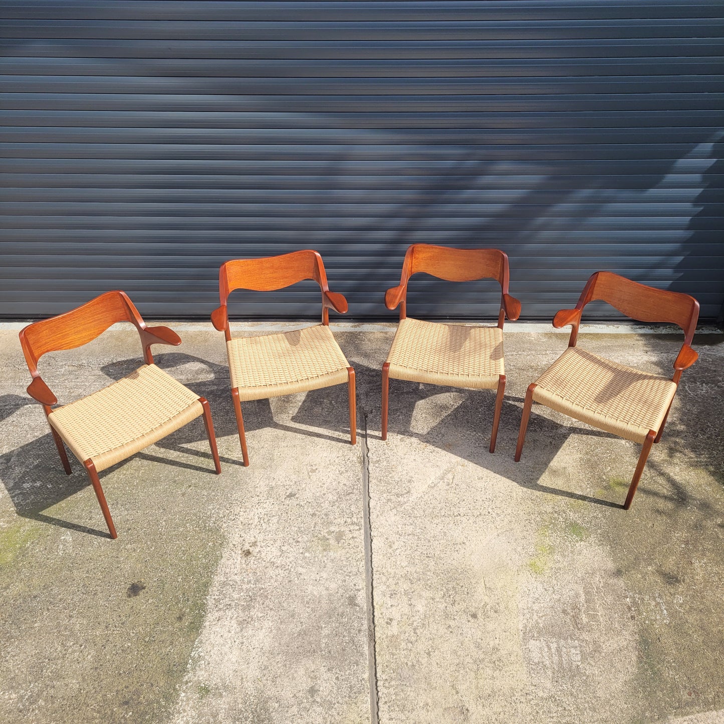 Set of 4 Niels Otto Møller #55 chairs