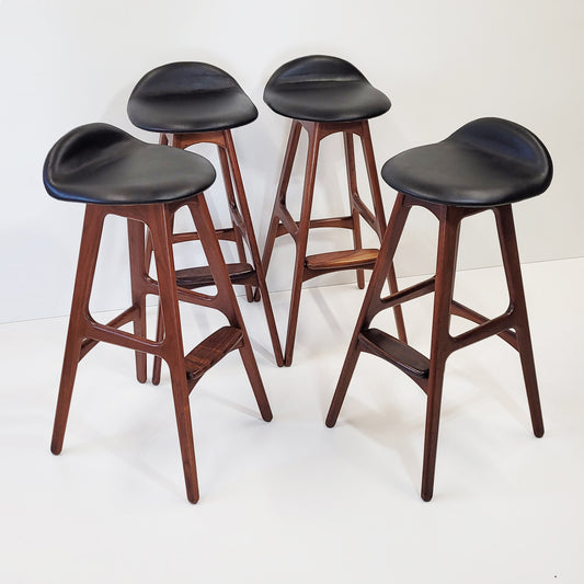 Erik Buch Model 61 counter stools set of 4