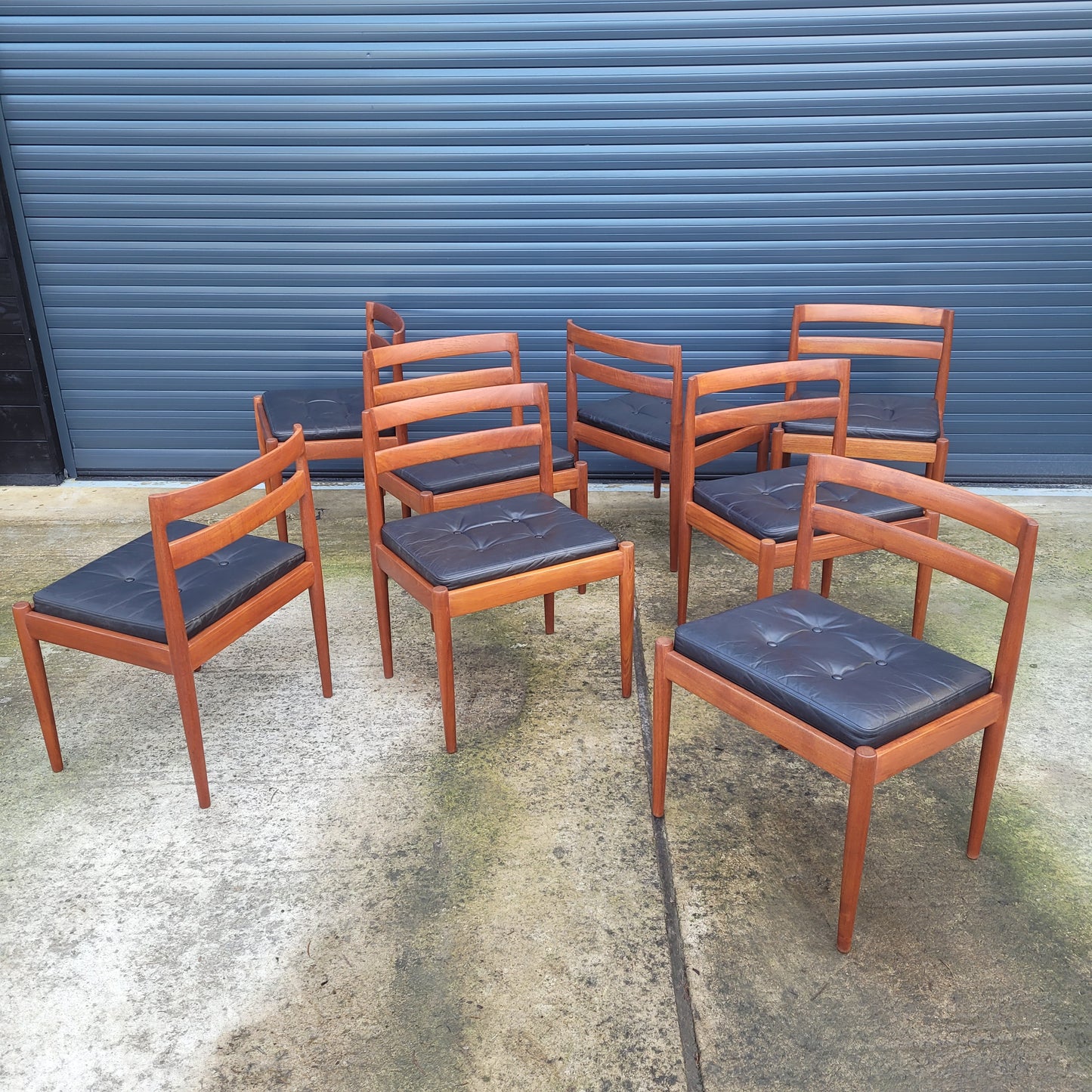 Kai Kristiansen Universe 301 model set of 8 chairs