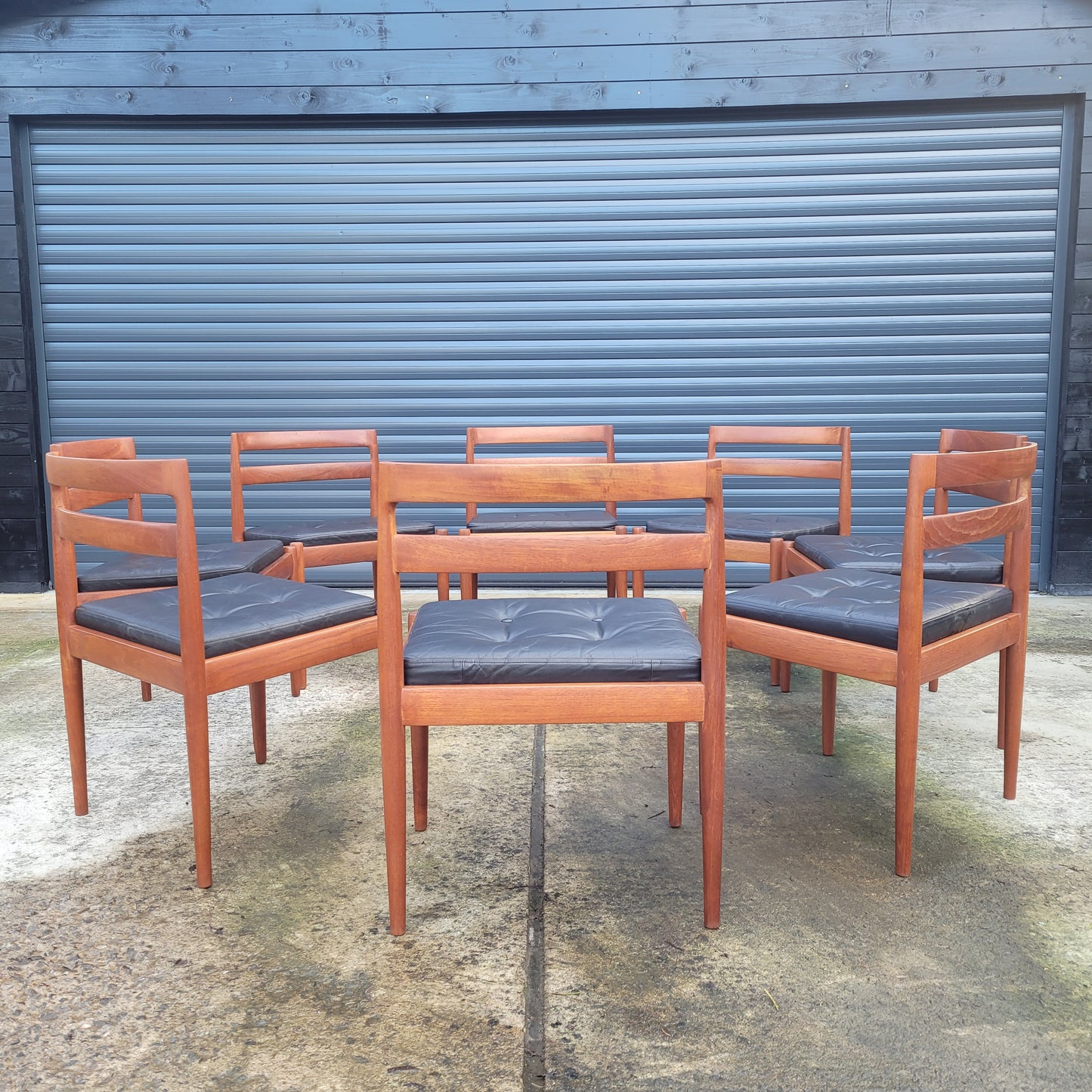 Kai Kristiansen Universe 301 model set of 8 chairs