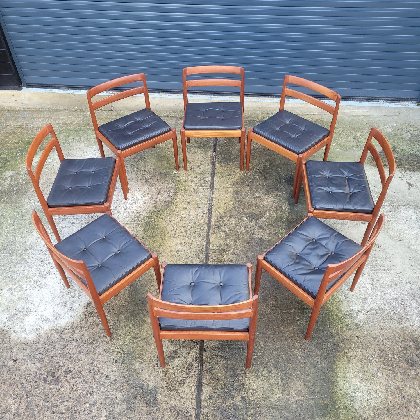 Kai Kristiansen Universe 301 model set of 8 chairs