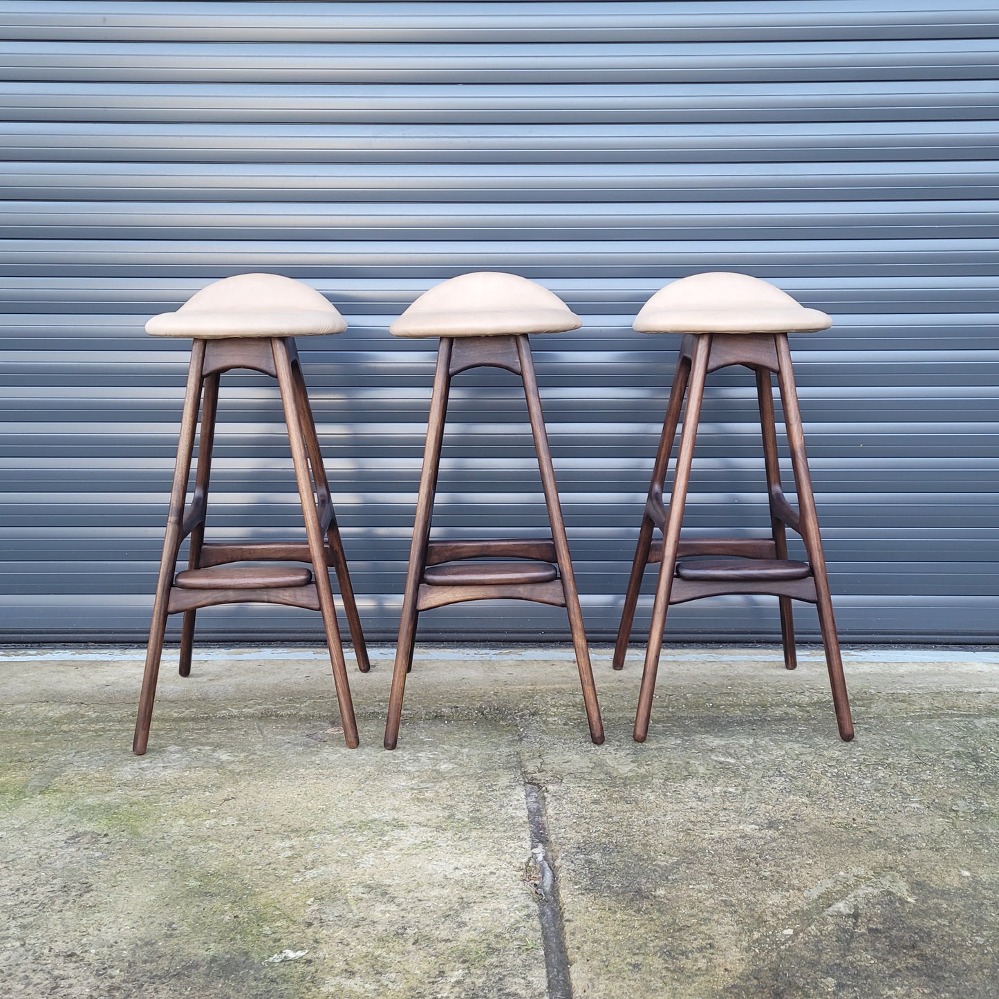 Erik Buch vintage reproduction counter stools set of 3