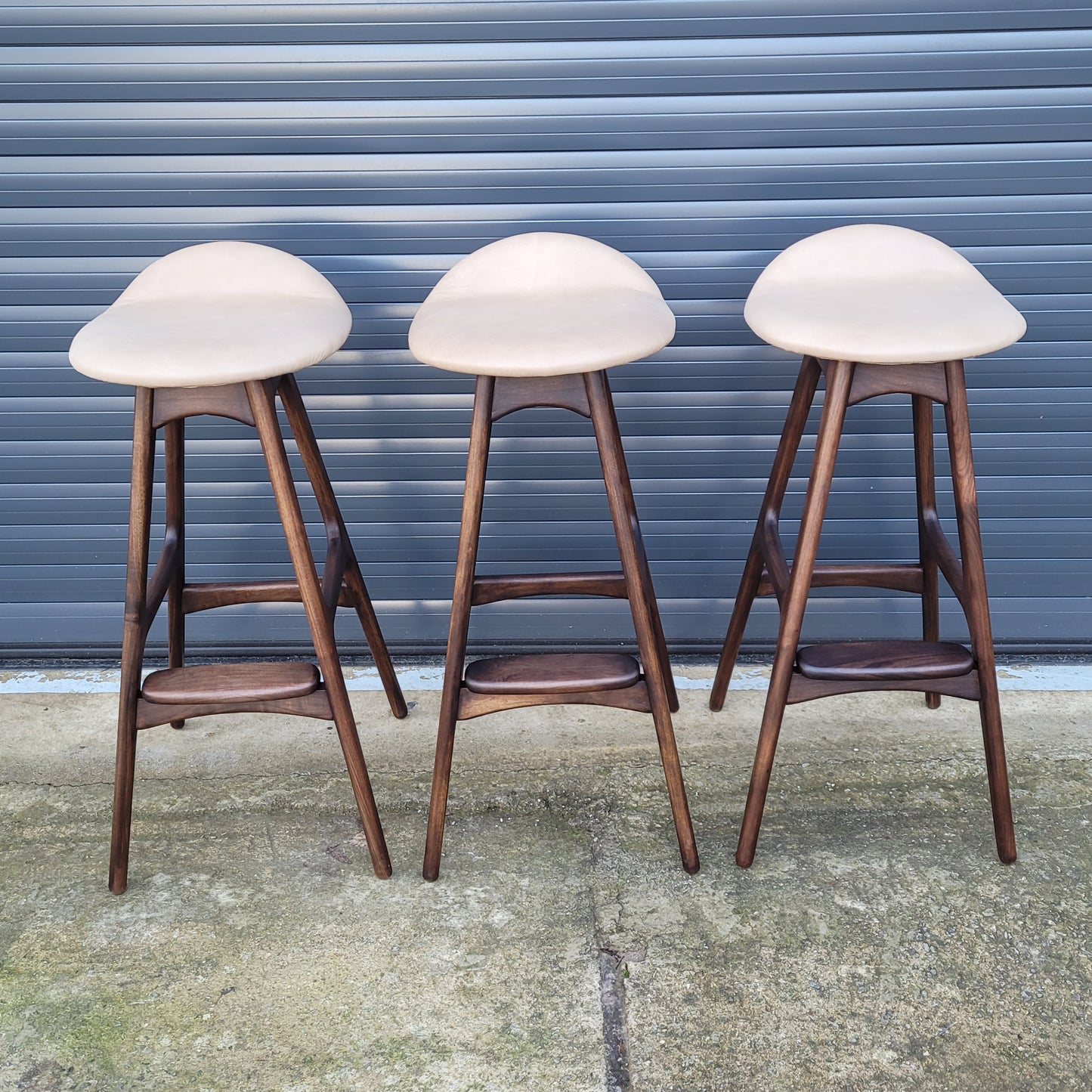 Erik Buch vintage reproduction counter stools set of 3