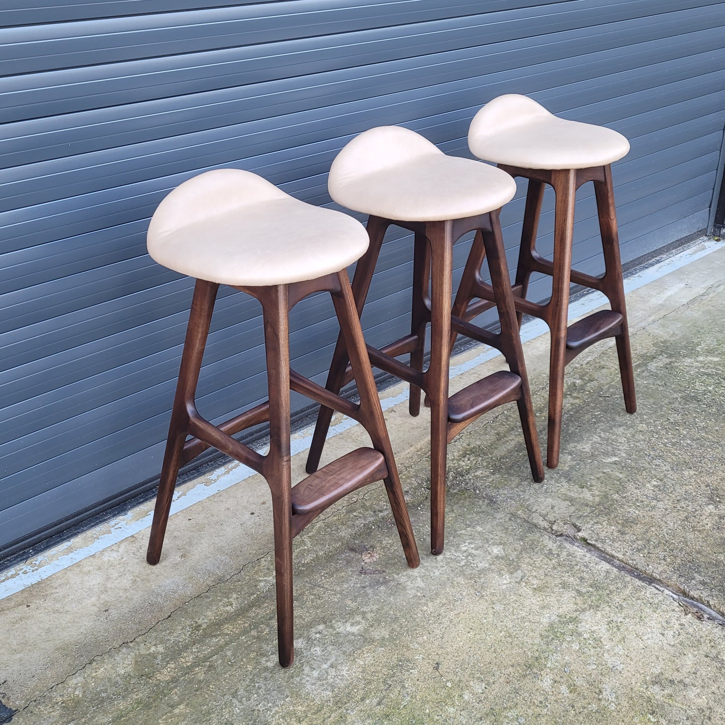 Erik Buch vintage reproduction counter stools set of 3