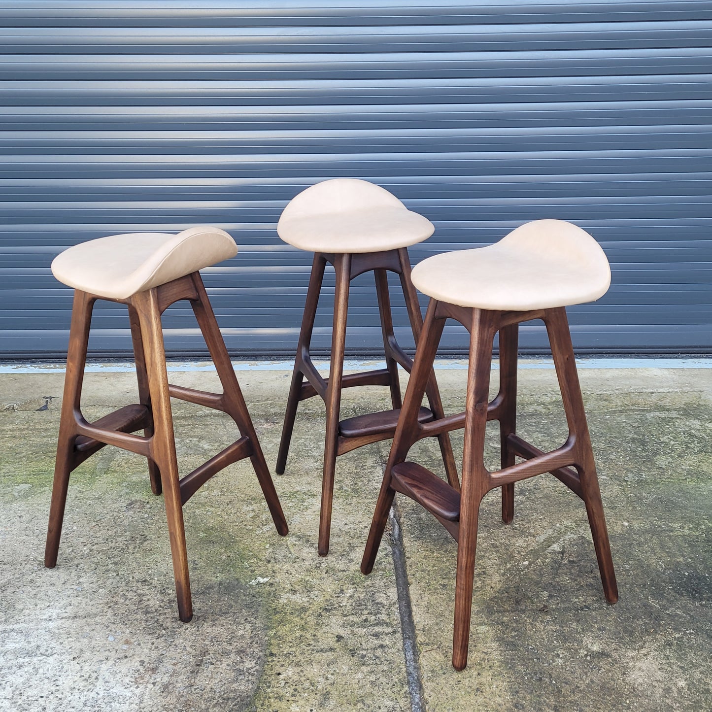 Erik Buch vintage reproduction counter stools set of 3