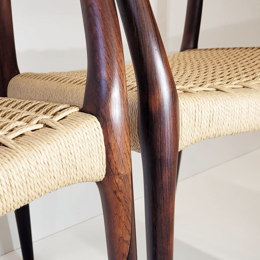 Niels Otto Møller #62 Rosewood carver dining chair