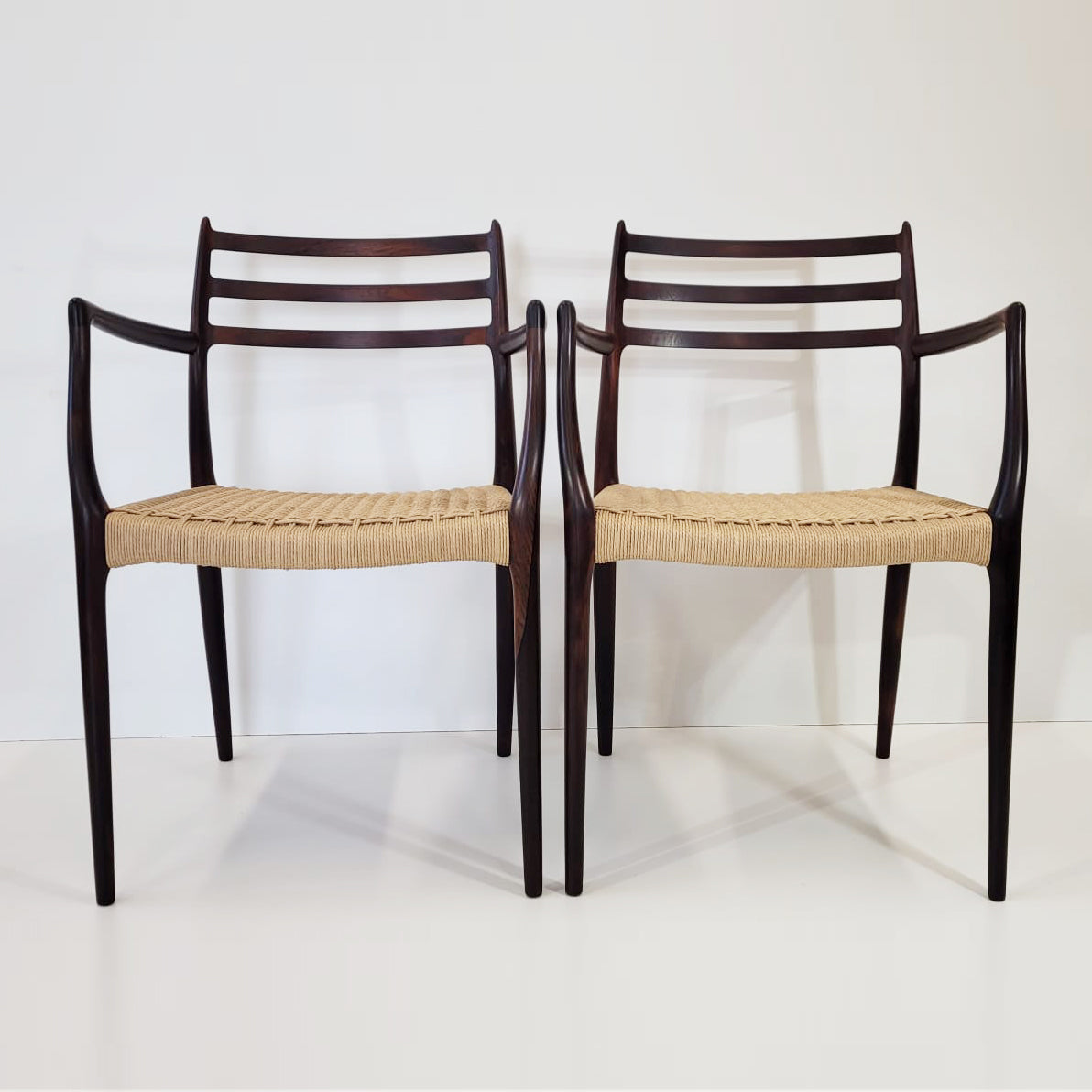 Niels Otto Møller #62 Rosewood carver dining chair