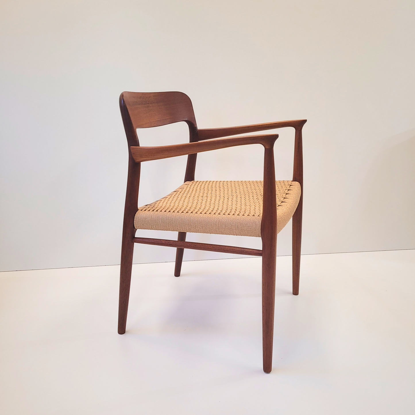 Niels Otto Møller #56 Teak Armchair natural paper cord