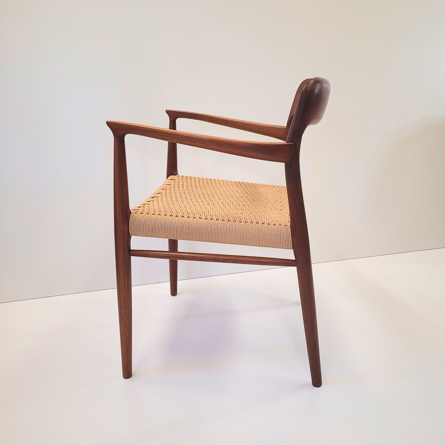 Niels Otto Møller #56 Teak Armchair natural paper cord